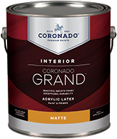 Harrison Paint Supply Coronado Grand is an acrylic paint and primer designed to provide exceptional washability, durability and coverage. Easy to apply with great flow and leveling for a beautiful finish, Grand is a first-class paint that enlivens any room.boom